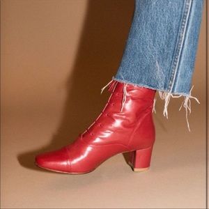 By Far Lada Boots in Red - size 10 (40 EU)